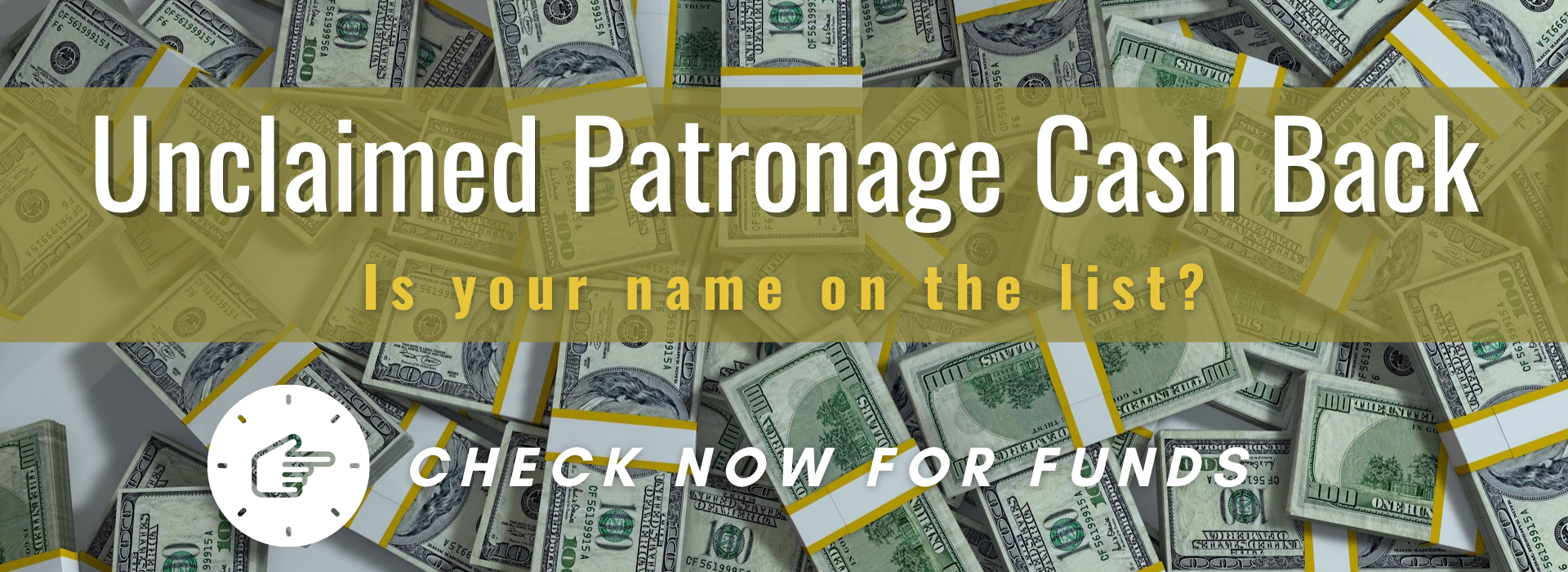 Check to see if you have unclaimed patronage cash back