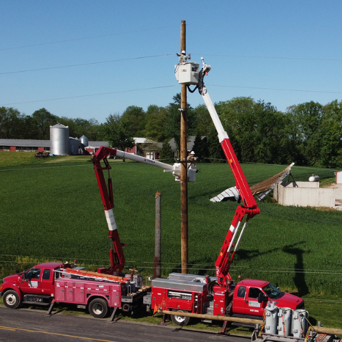 Pole install