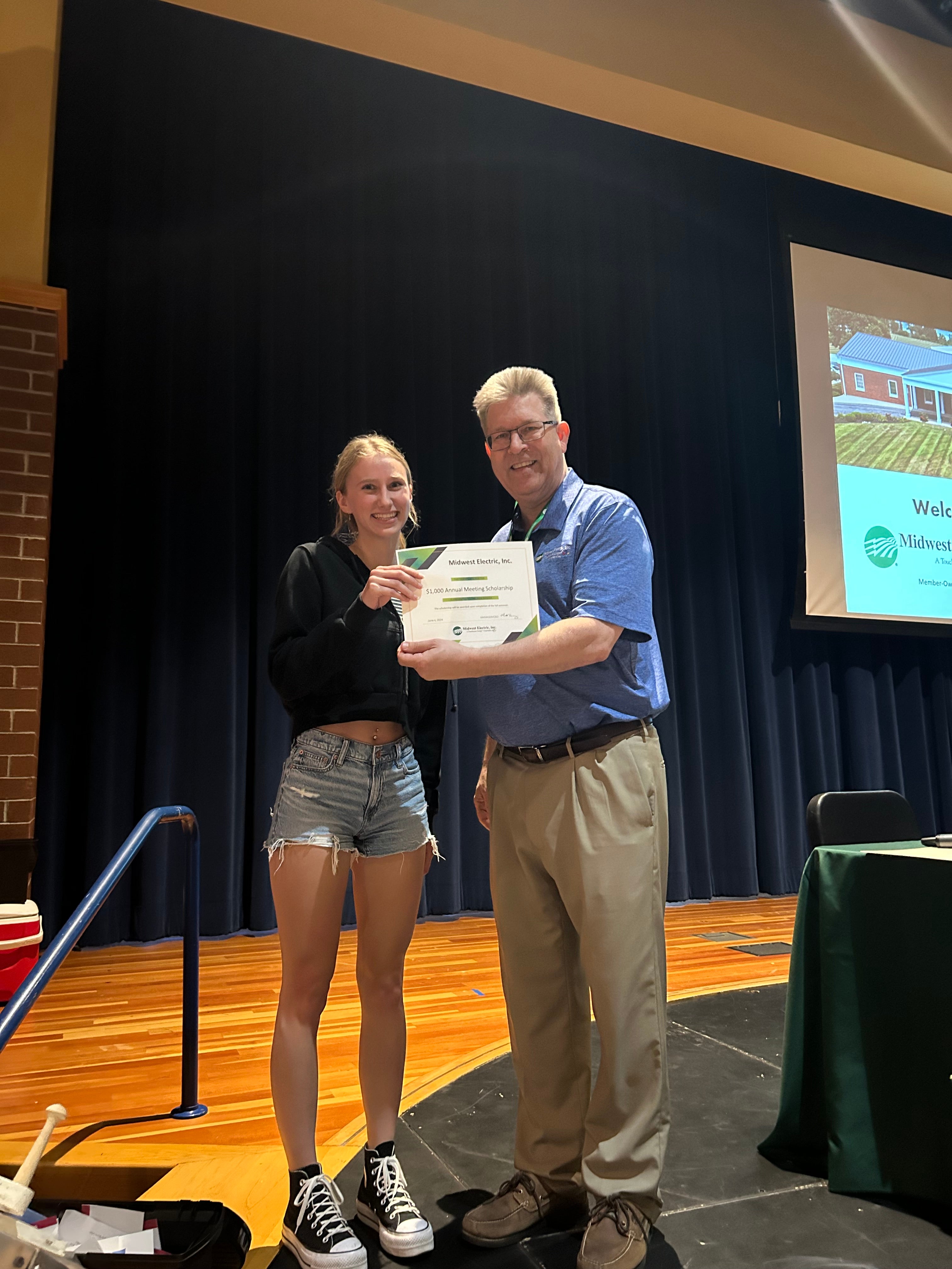 Scholarship winner 