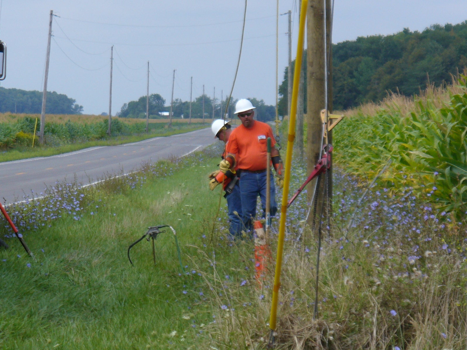 Steve working outside