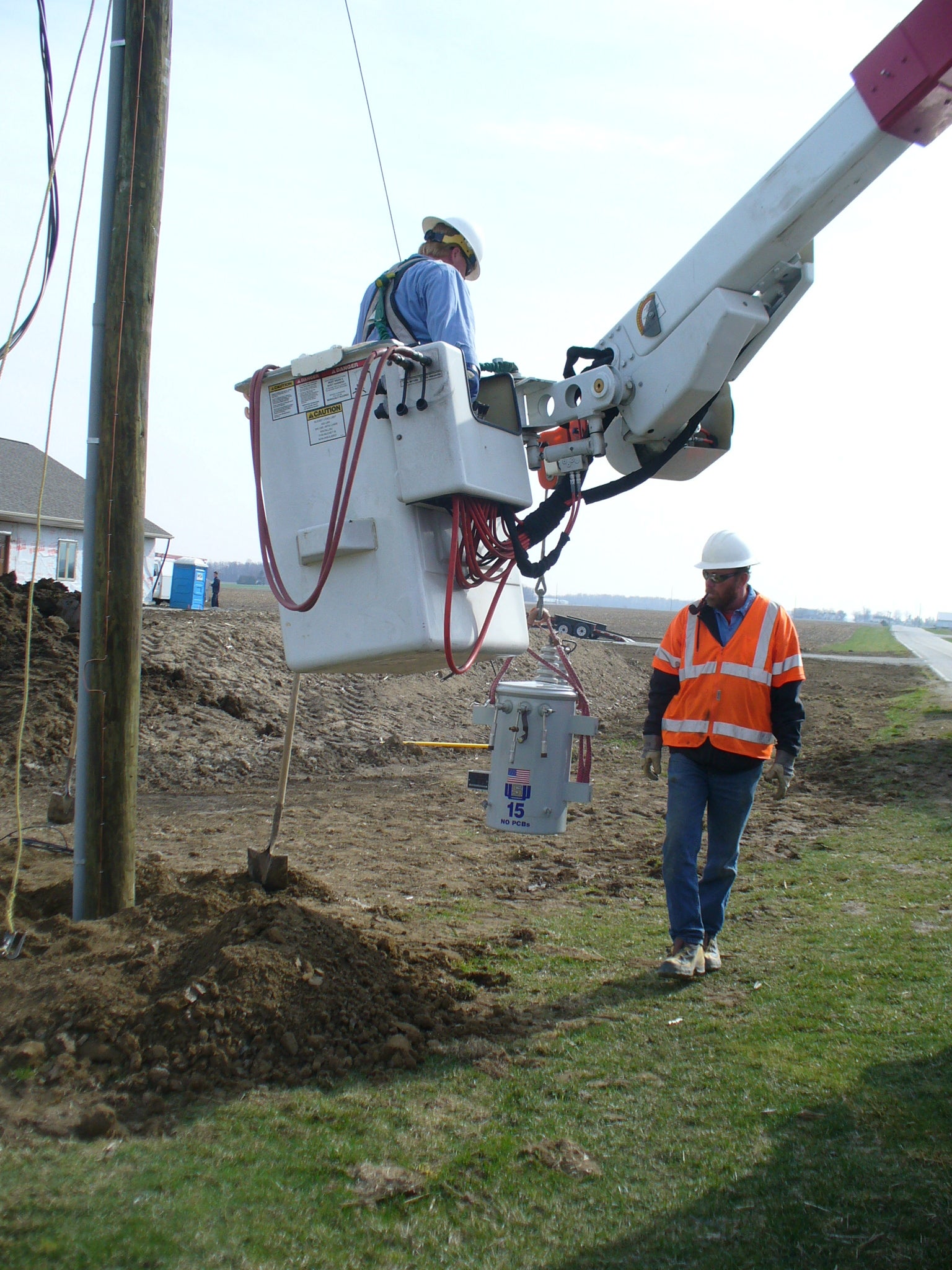 Steve working outside